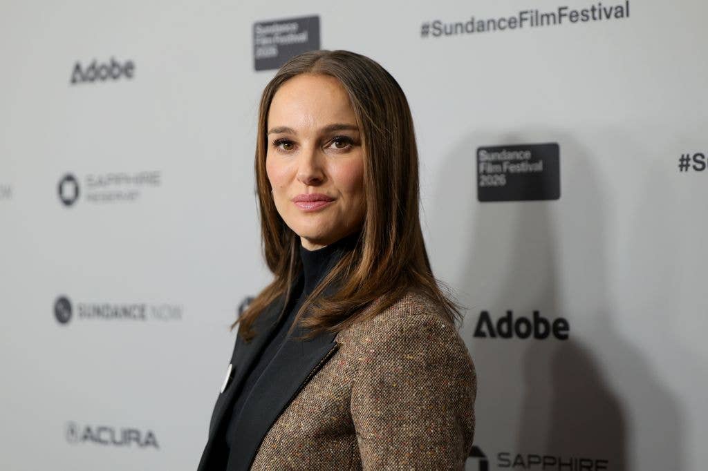 Natalie Portman attends "The Gallerist" Premiere during the 2026 Sundance Film Festival at Eccles Center Theater on January 24, 2026 in Park City, Utah. (Photo by Dia Dipasupil/Getty Images)