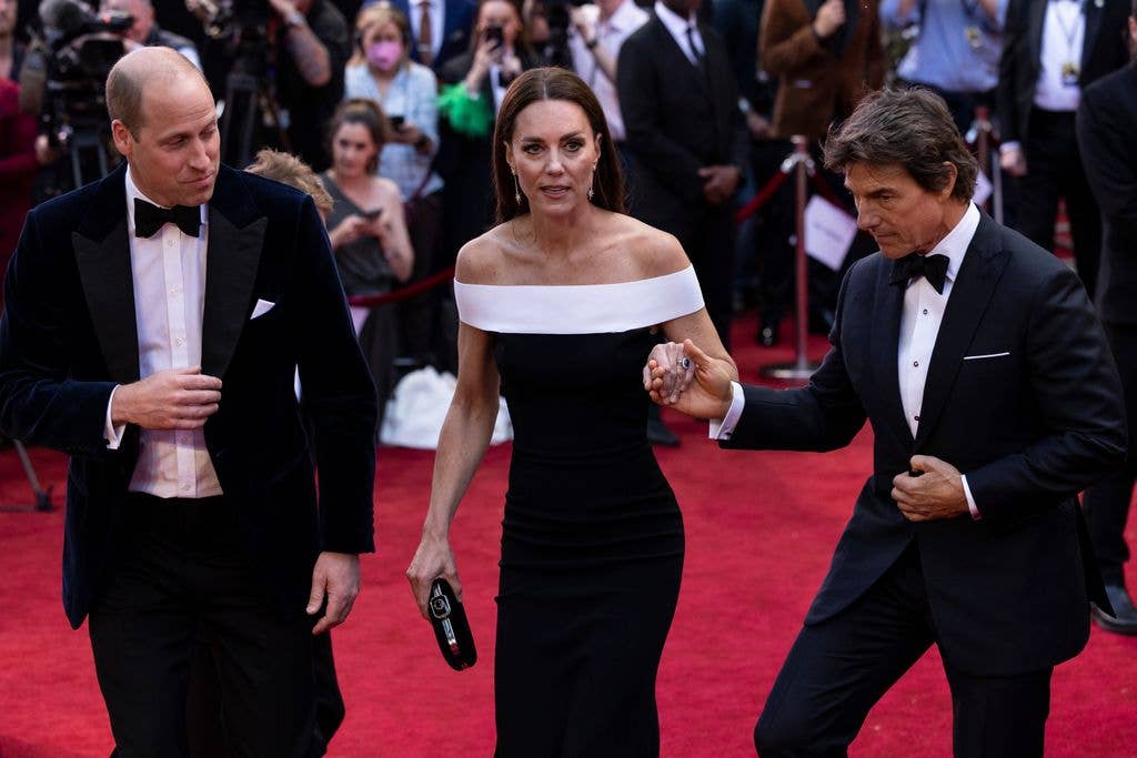 The royal couple attended Tom Cruise's Top Fun: Maverick premiere in London in 2022 
