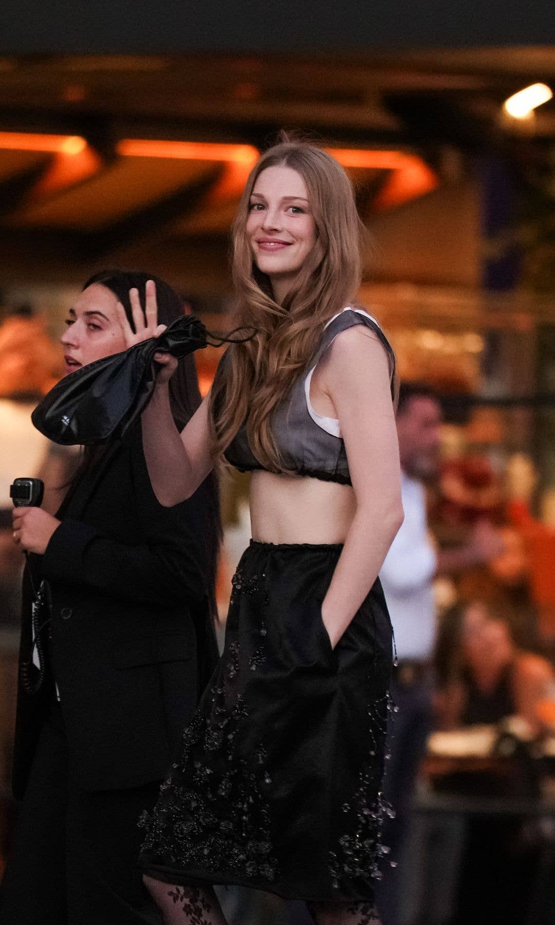 Hunter Schafer arrives at the Vogue World show during the Milan Fashion Week - Womenswear Spring/Summer 2027 on September 22, 2026 in Milan, Italy.