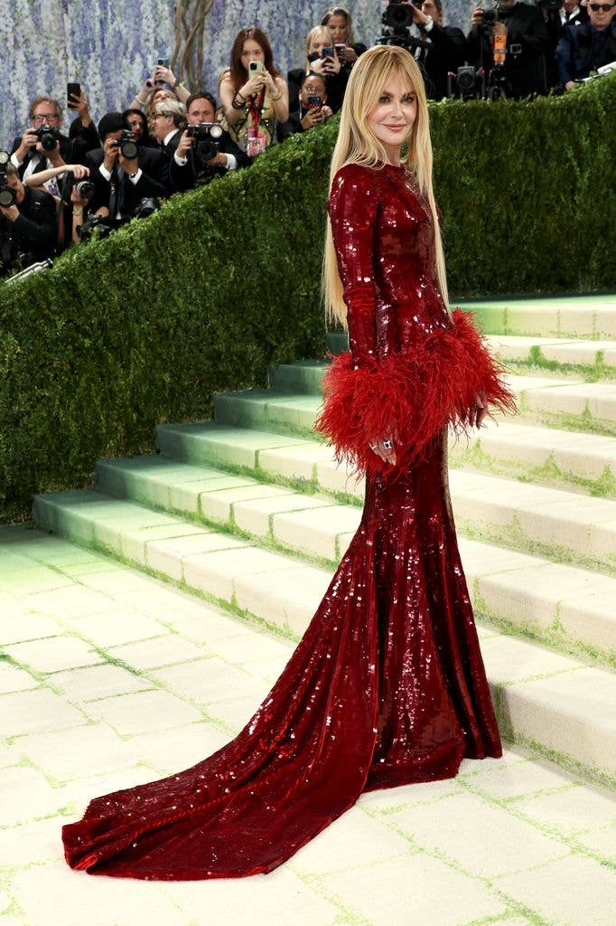 Nicole Kidman in Chanel red dress
