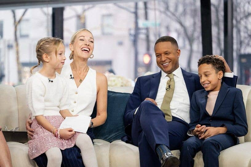 Craig's adorable family joined him on Today