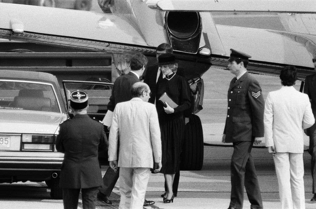 Princess Diana wore a veil at Grace Kelly's funeral in 1982