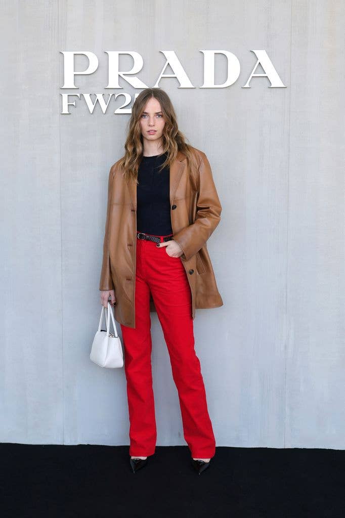 Maya Hawke at the Prada Fall/Winter 2025 Womenswear Fashion Show