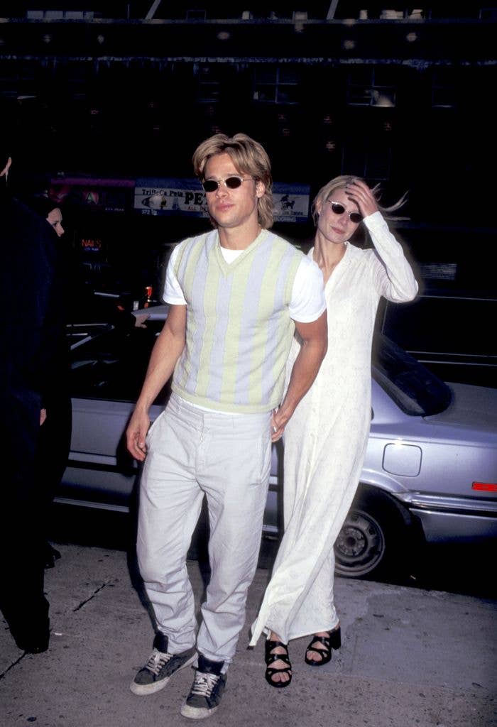 brad pitt in striped knit