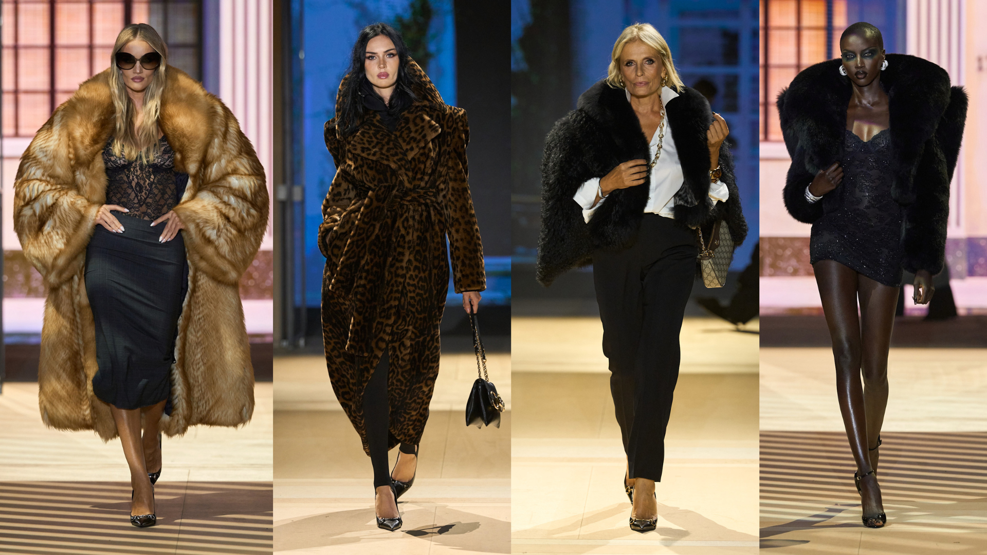 Fur coat looks