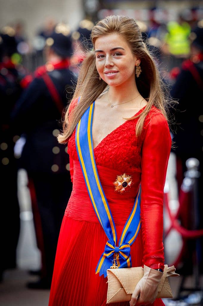 Princess Alexia of The Netherlands arrives by the Gala Glass Berline at the Koninklijke Schouwburg at Prinsjesdag