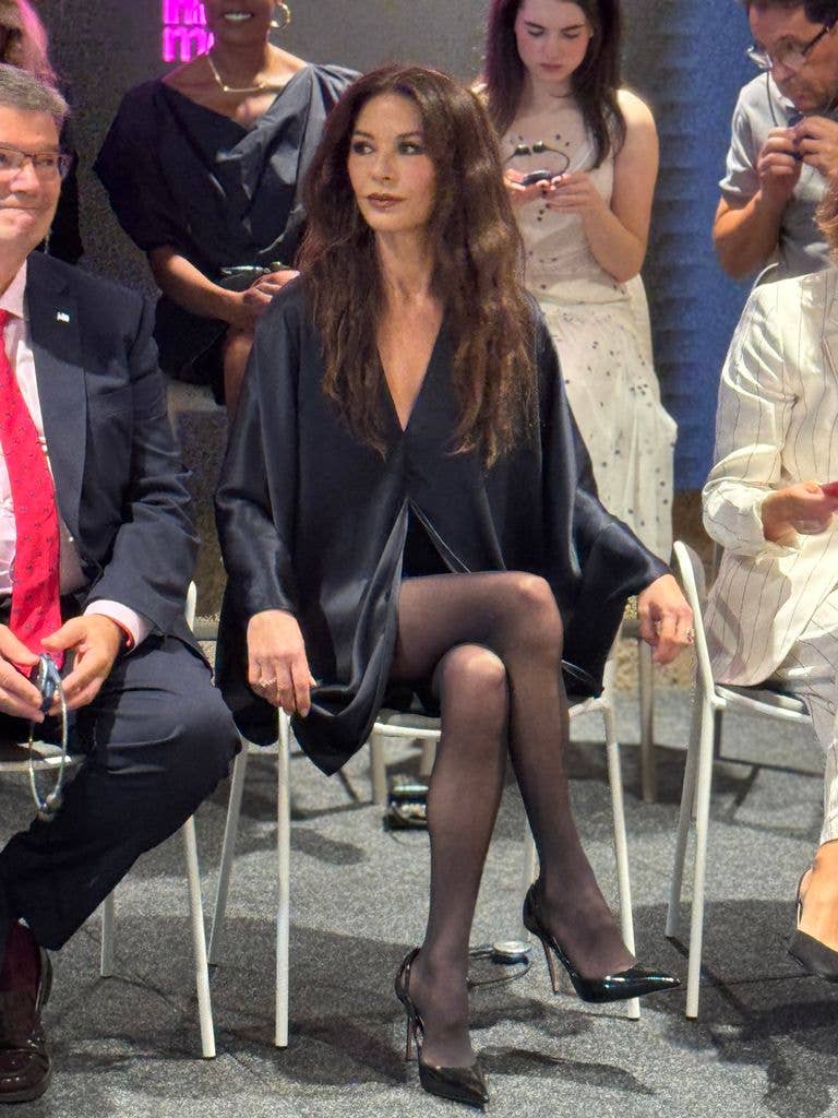 catherine zeta-jones black dress