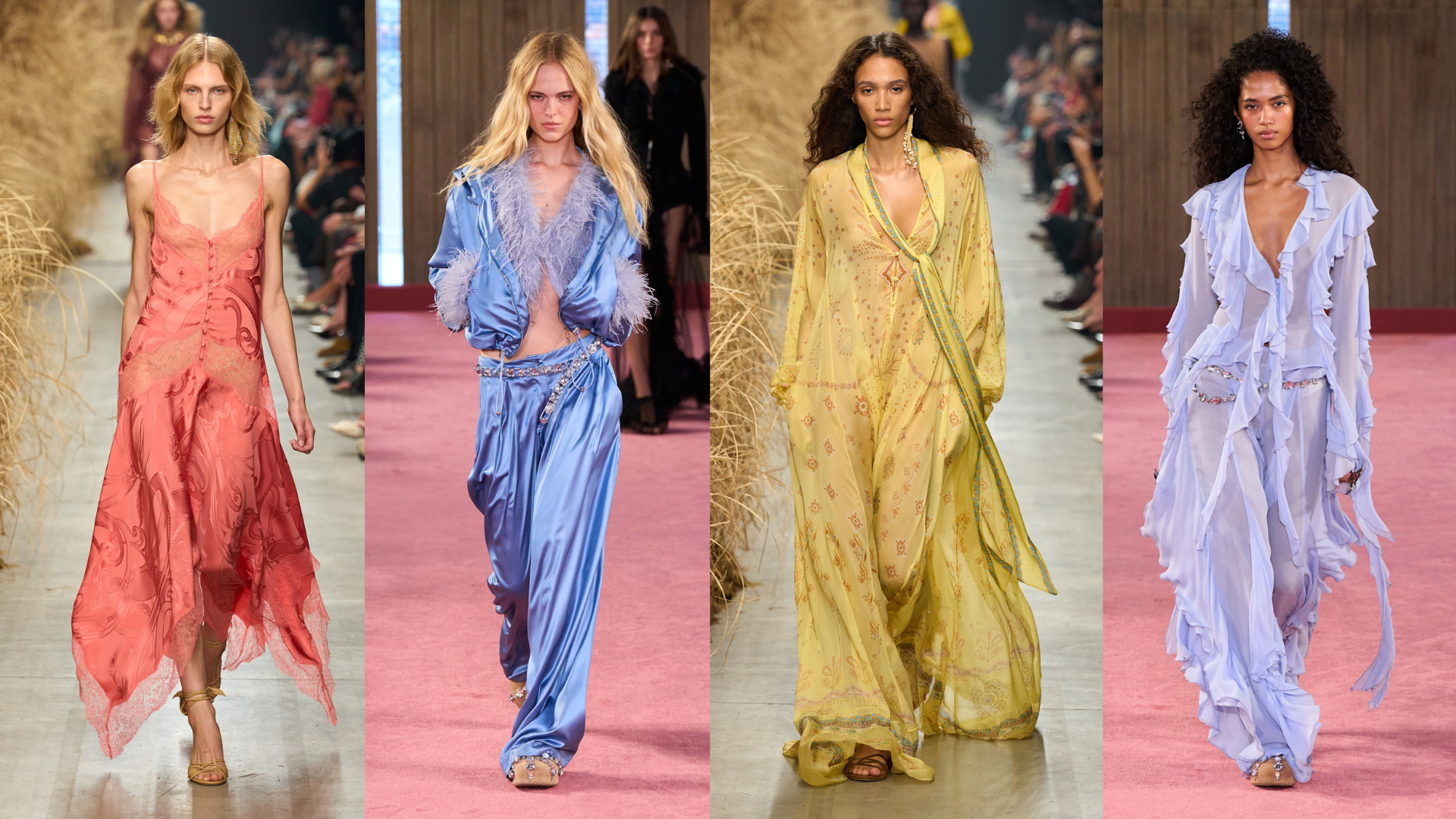 Bright ruffled looks