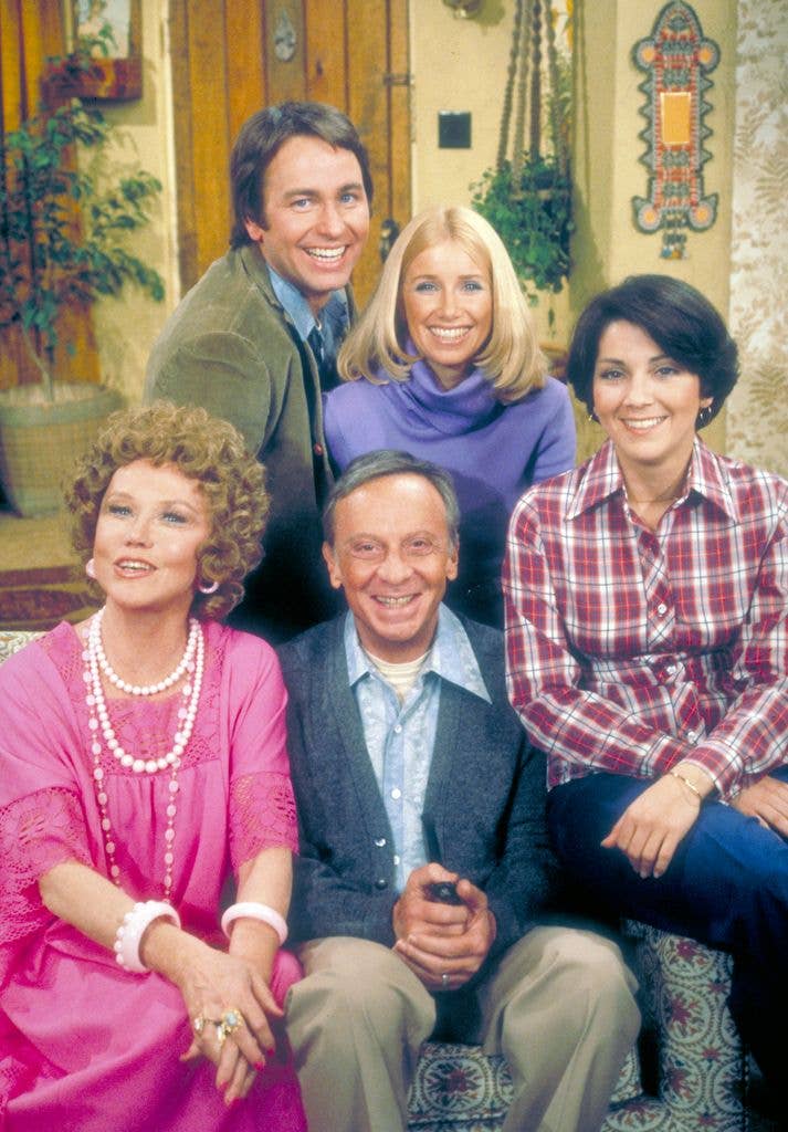 John Ritter seen here with the cast of Three's Company, died in 2003 aged 54