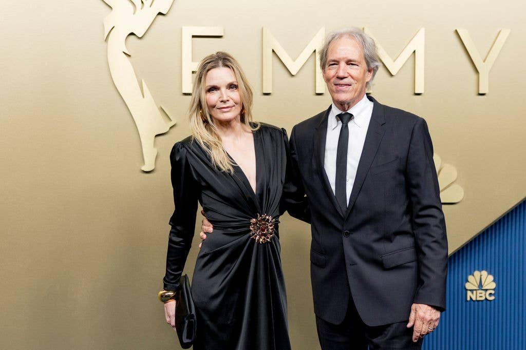 Michelle Pfeiffer and David E. Kelley on the red carpet