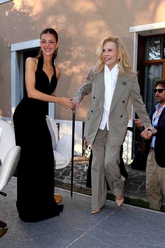 Nicola Peltz and Faye Dunaway are seen during the 83rd Venice International Film Festival on September 05, 2026 in Venice, Italy. (Photo by Luigi Iorio/GC Images)