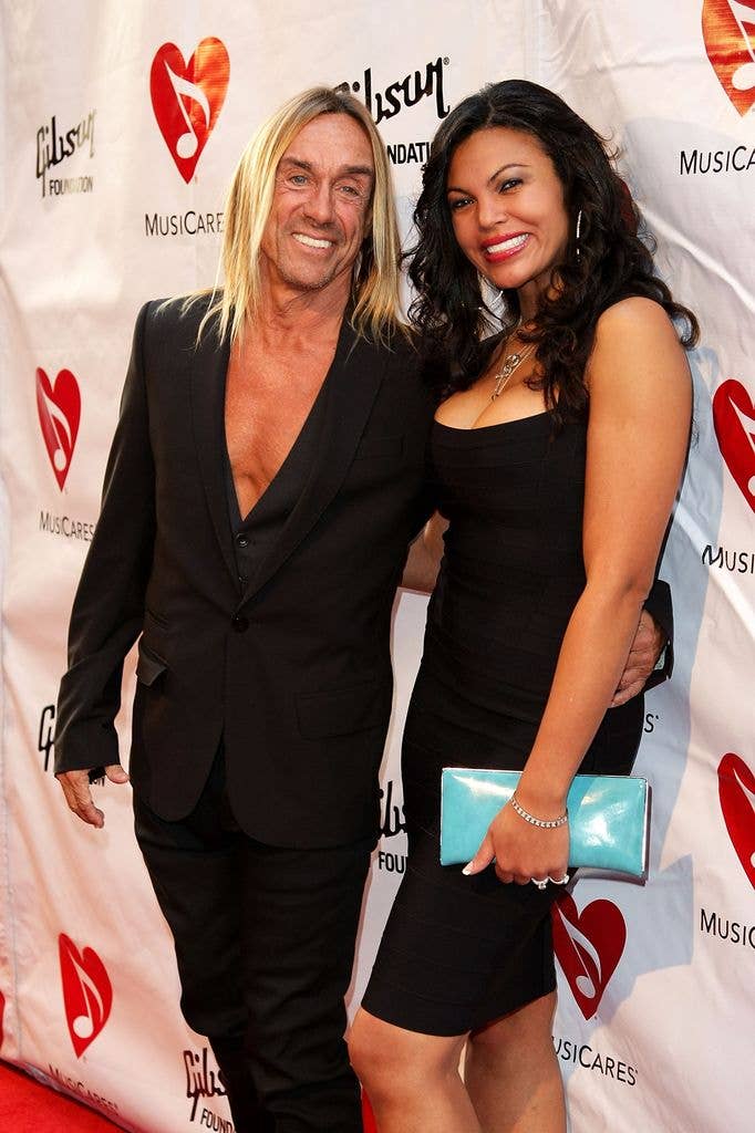 Iggy Pop and Nina Alu wearing black