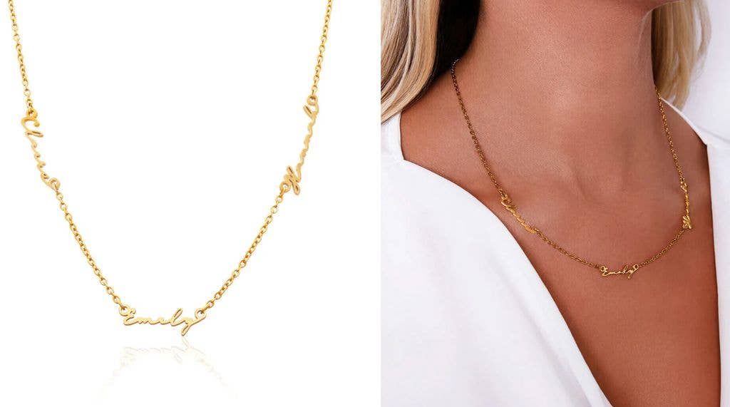 Abbott Lyon name necklace
