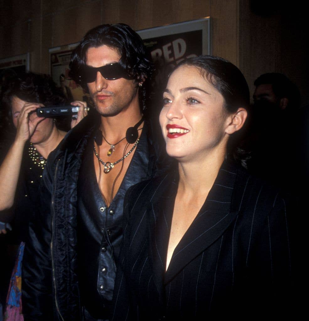 Madonna and Tony Ward while they were dating in the 90's