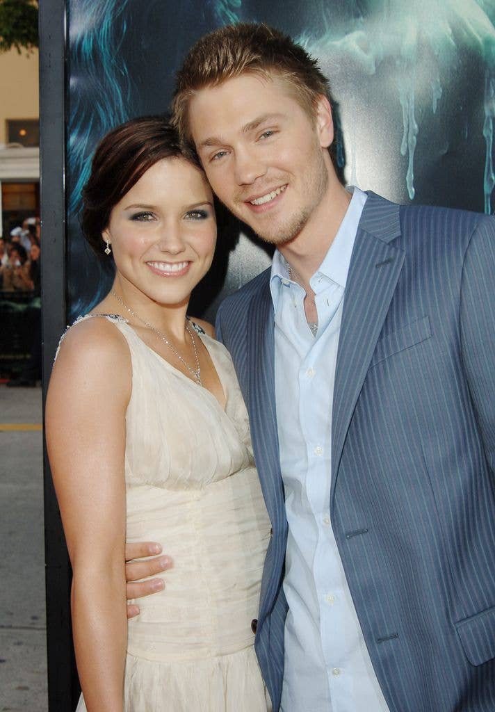 Sophia Bush and husband Chad Michael Murray during "House of Wax" Los Angeles Premiere - Outside Arrivals at Mann Village Theater in Westwood, California, United States.