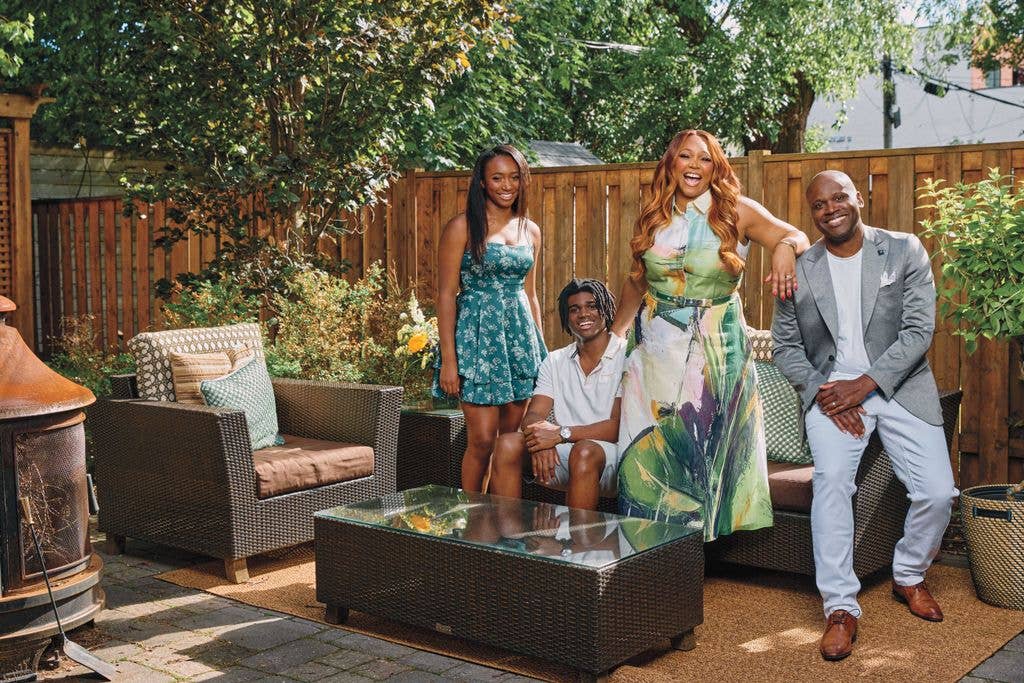 Tracy says her family love to be 'silly' together
