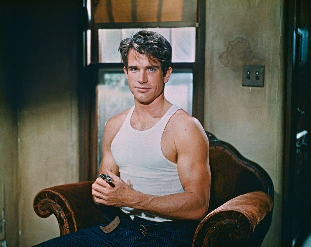 American actor Warren Beatty as Clyde Barrow on the set of the crime drama 'Bonnie and Clyde', 1967
