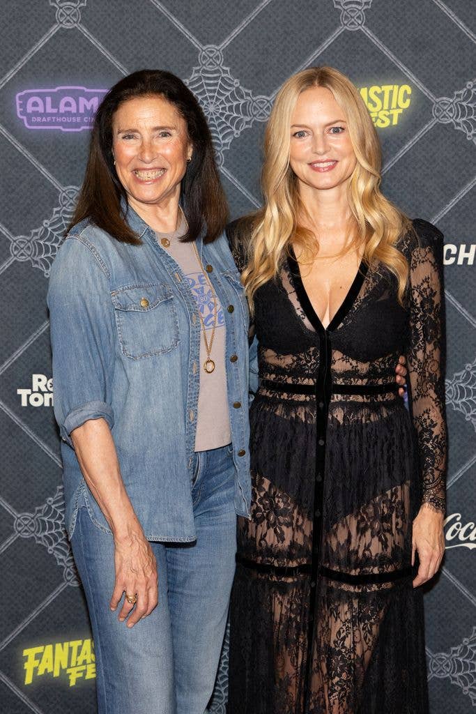 Mimi Rogers and Heather Graham attend the world premiere of "What Happened to Doris?" during Fantastic Fest 2026 at Alamo Drafthouse South Lamar on September 20, 2026 in Austin, Texas. (Photo by Rick Kern/Getty Images)