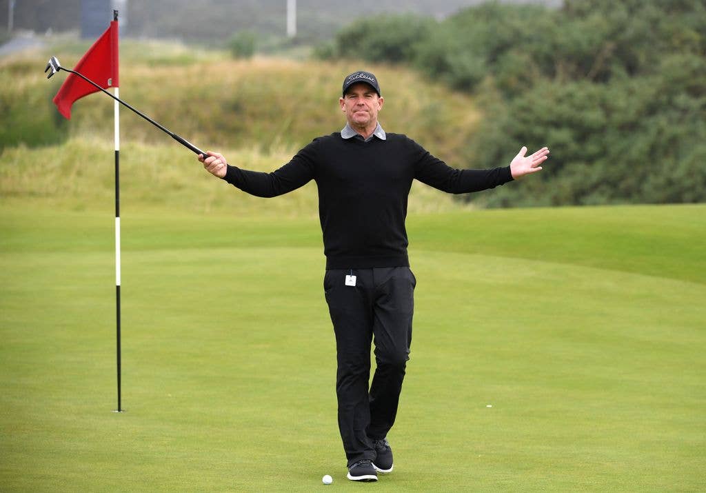 Shane playing in the Alfred Dunhill Links Championship at St Andrews