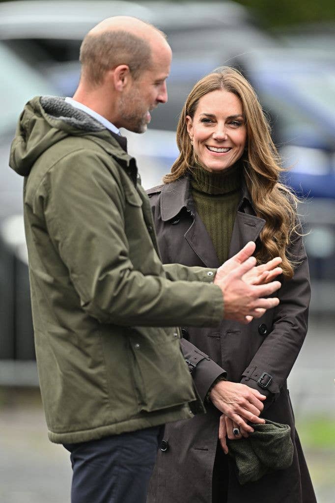 Prince William and Princess Kate in Scotland smiling