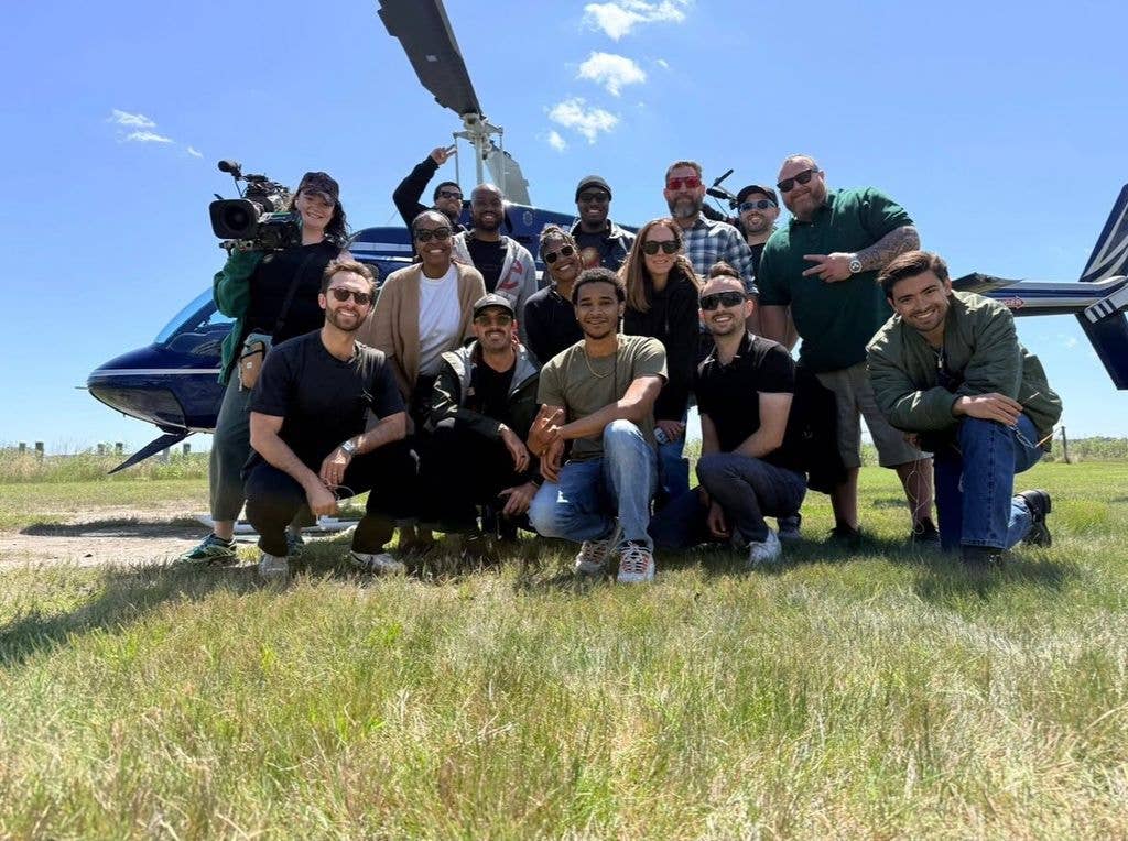 Michael Consuelos shares a photo with the crew behind the 11th season of "The Real Housewives of Potomac" on Instagram