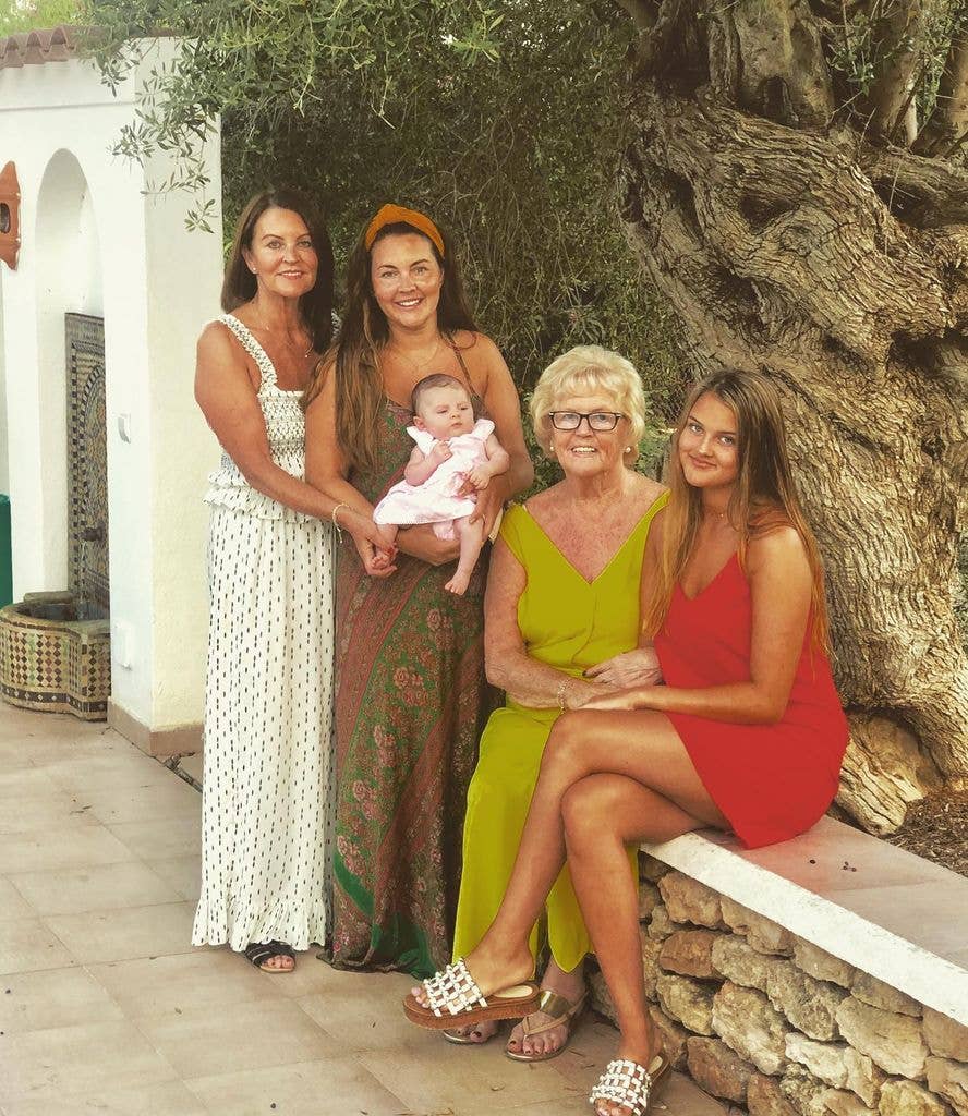 Lacey Turner with her family