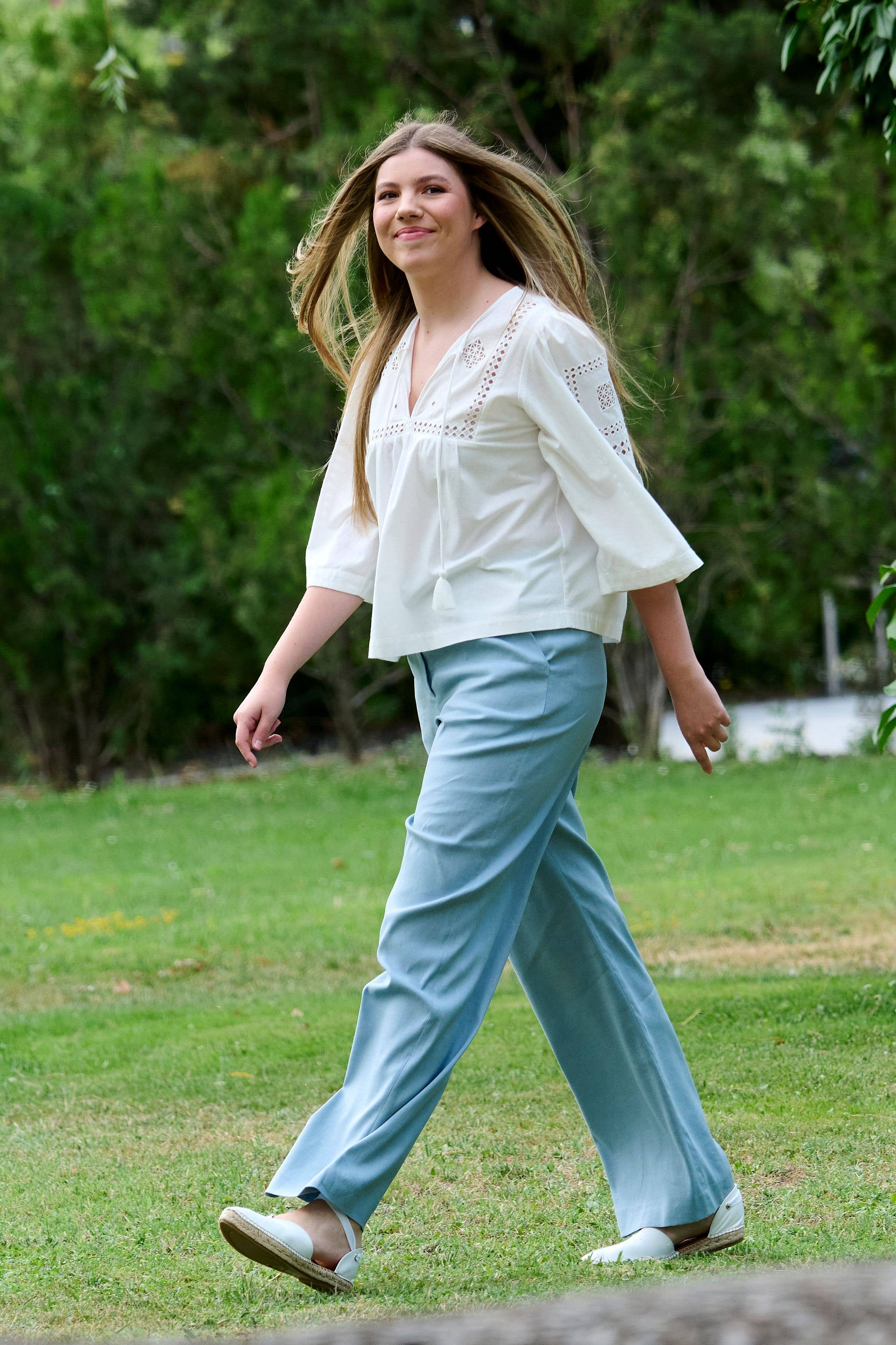 Infanta Sofia, daughter of Spain's King Felipe and Queen Letizia, is in her sophomore year at Forward College