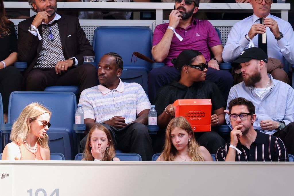 Emily Blunt, John Krasinski in the stands on Day Fifteen of the 2026 US Open at USTA Billie Jean King National Tennis Center on Sunday, September 13, 2026 in Flushing, NY.