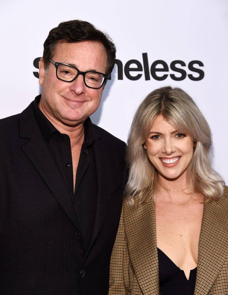 Bob Saget (L) and Kelly Rizzo arrive at the EMMY For Your Consideration Event for Showtime's "Shameless" at the Linwood Dunn Theater on March 06, 2019 in Los Angeles, California. (Photo by Amanda Edwards/Getty Images)