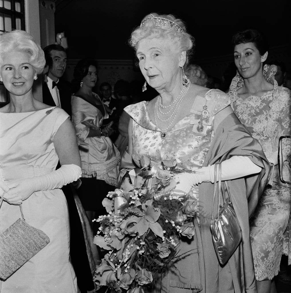 Princess Alice, Countess of Athlone, attending an event on November 2nd, 1961.