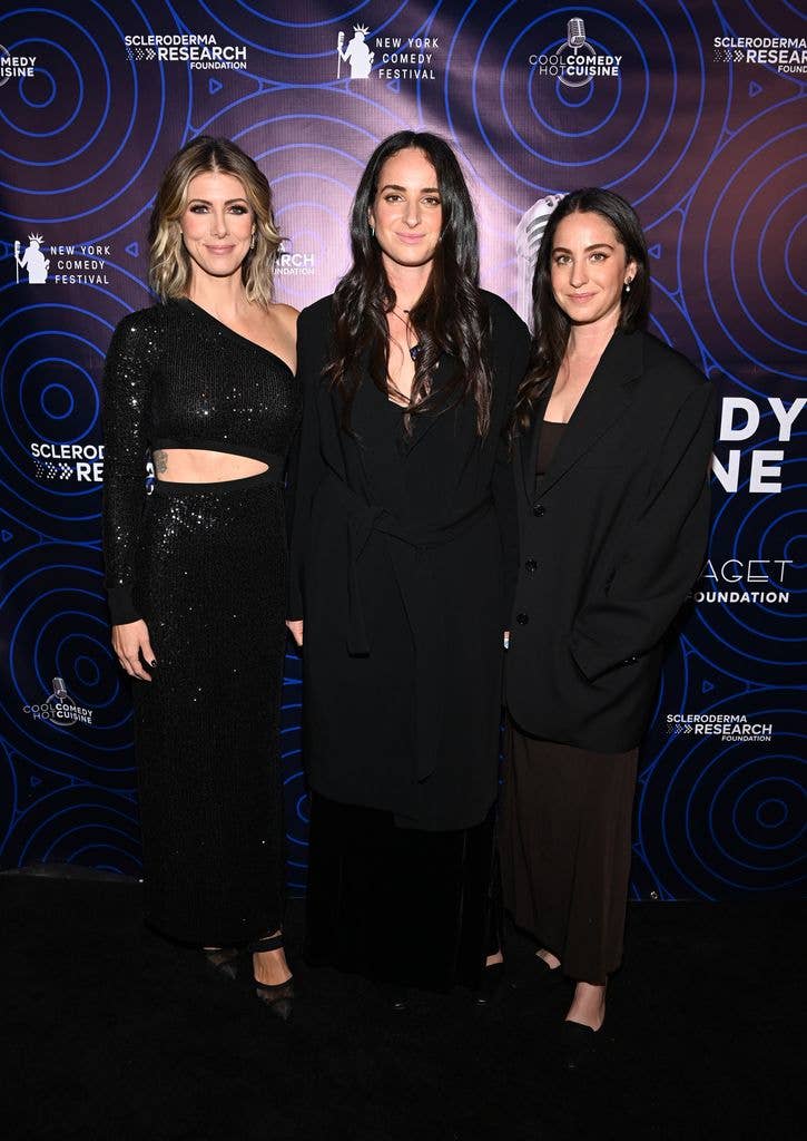 Kelly Rizzo, Lara Saget and Aubrey Saget attend The Scleroderma Research Foundation's Cool Comedy Hot Cuisine: A Tribute to Bob Saget at Edison Ballroom on November 08, 2023 in New York City. (Photo by Dave Kotinsky/Getty Images for the Scleroderma Research Foundation)