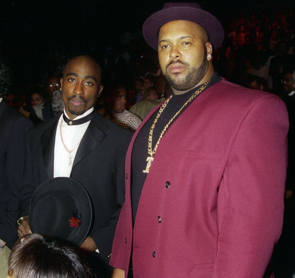 Tupac Shakur and Marion Suge Knight