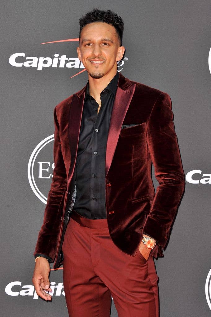 landry shamet red suit