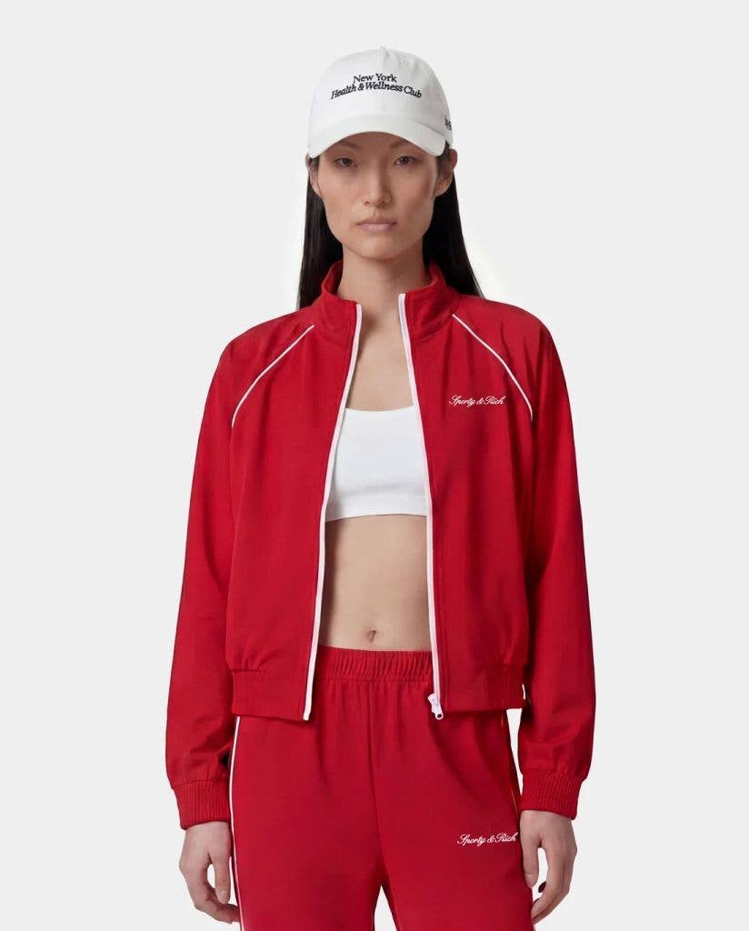 Sporty & Rich Signature Logo Retro Track Jacket