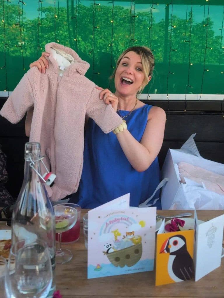 Anna appears to have had a baby shower to celebrate the news