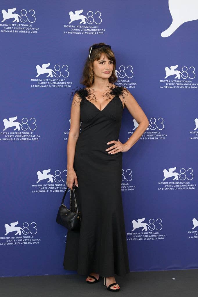 Penelope Cruz during the photocall in black dress