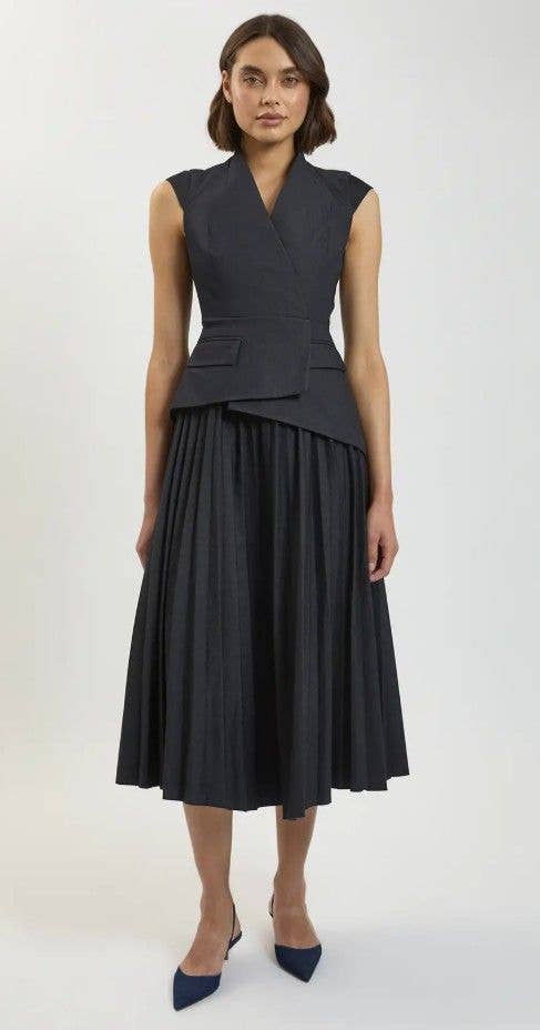 Marie-France wore this chic high street dress
