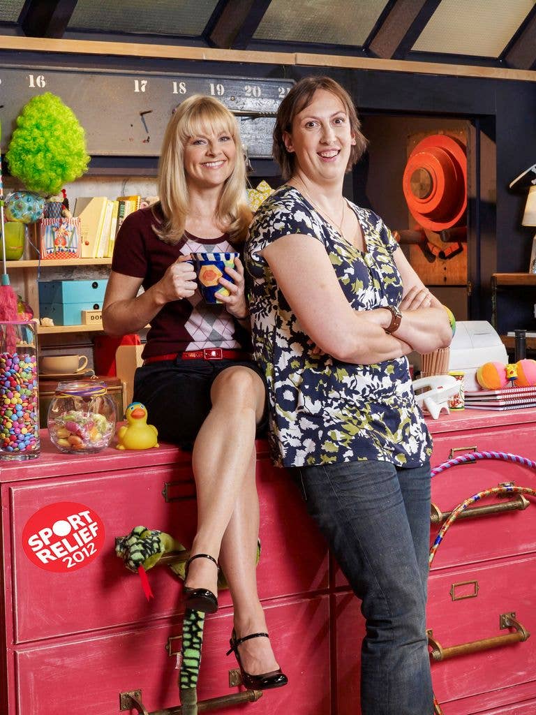 Sarah Hadland and Miranda Hart