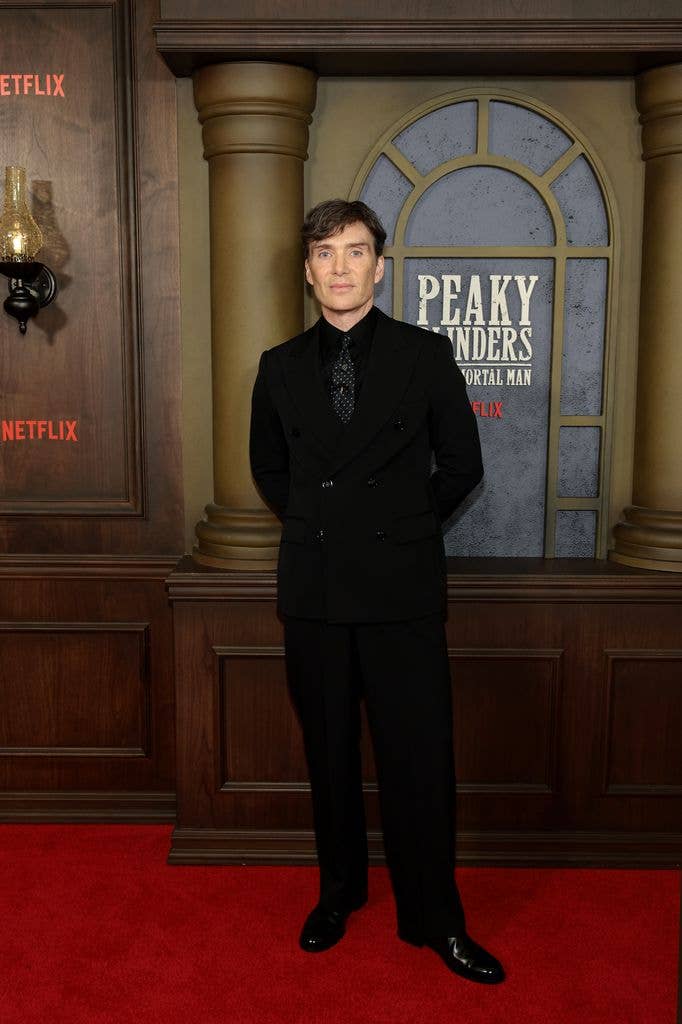 Cillian Murphy in a black suit