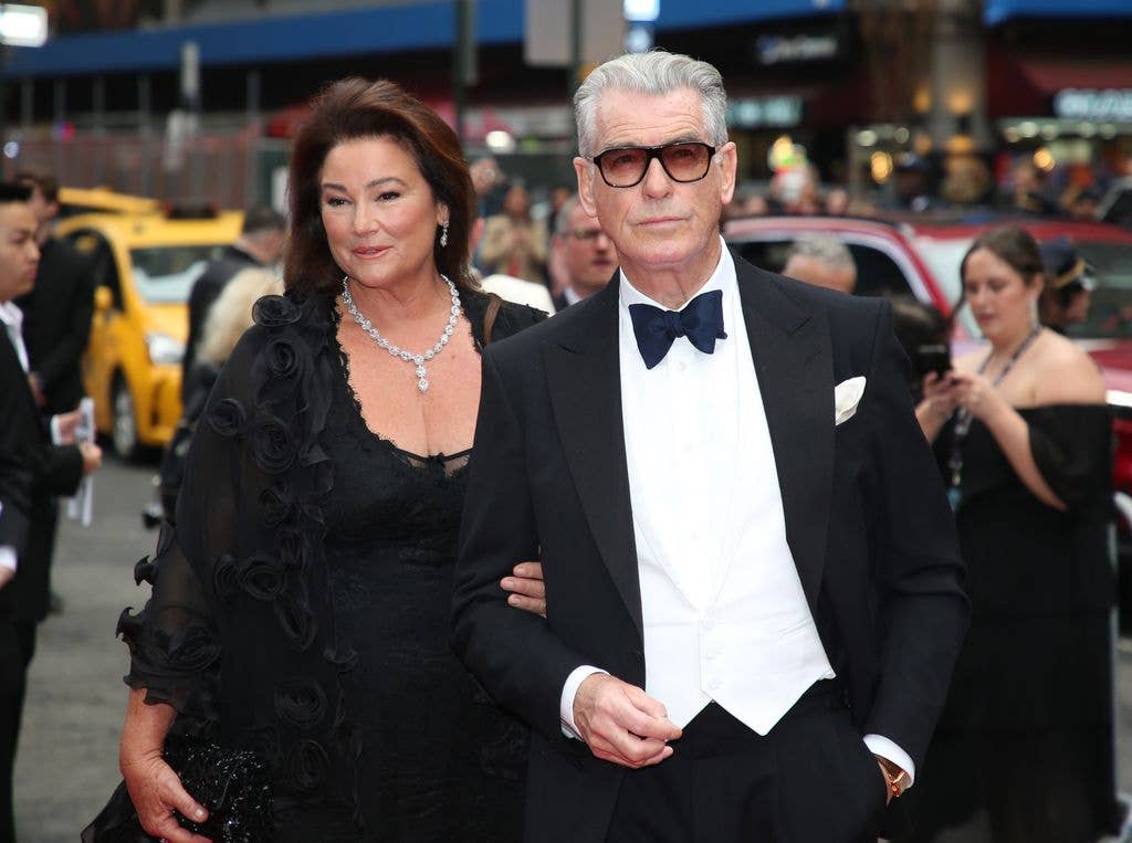 Keely Shaye Smith and Pierce Brosnan in 2025