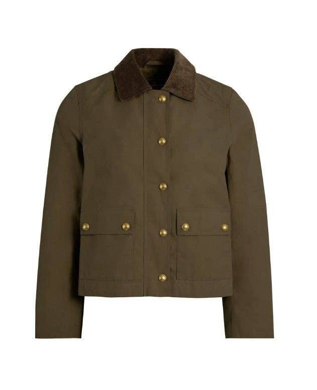 Zara Tindall wore this khaki barn jacket by Fairfax & Favor, known as the 'Tabitha'
